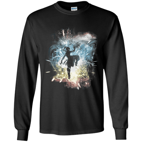 T-Shirts Black / YS Elemental Storm-Korra Youth Long Sleeve T-Shirt