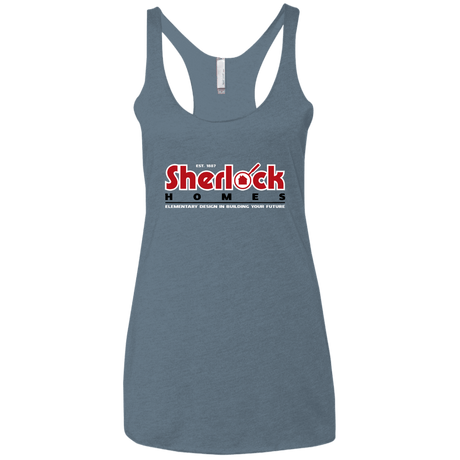 T-Shirts Indigo / X-Small Elementary Design Women's Triblend Racerback Tank