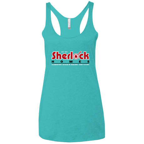 T-Shirts Tahiti Blue / X-Small Elementary Design Women's Triblend Racerback Tank