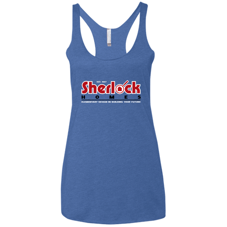 T-Shirts Vintage Royal / X-Small Elementary Design Women's Triblend Racerback Tank