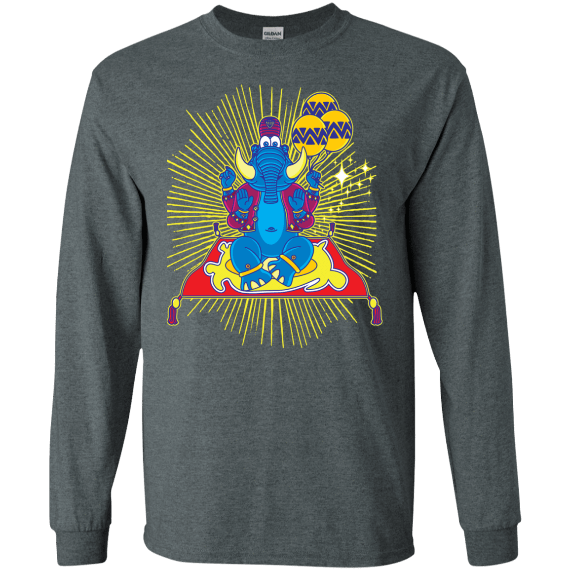 T-Shirts Dark Heather / S Elephant God Men's Long Sleeve T-Shirt