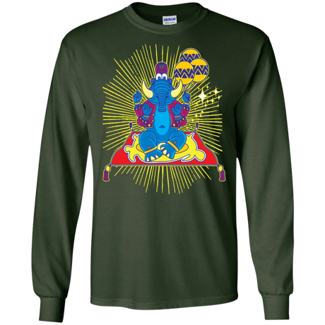 T-Shirts Forest Green / S Elephant God Men's Long Sleeve T-Shirt