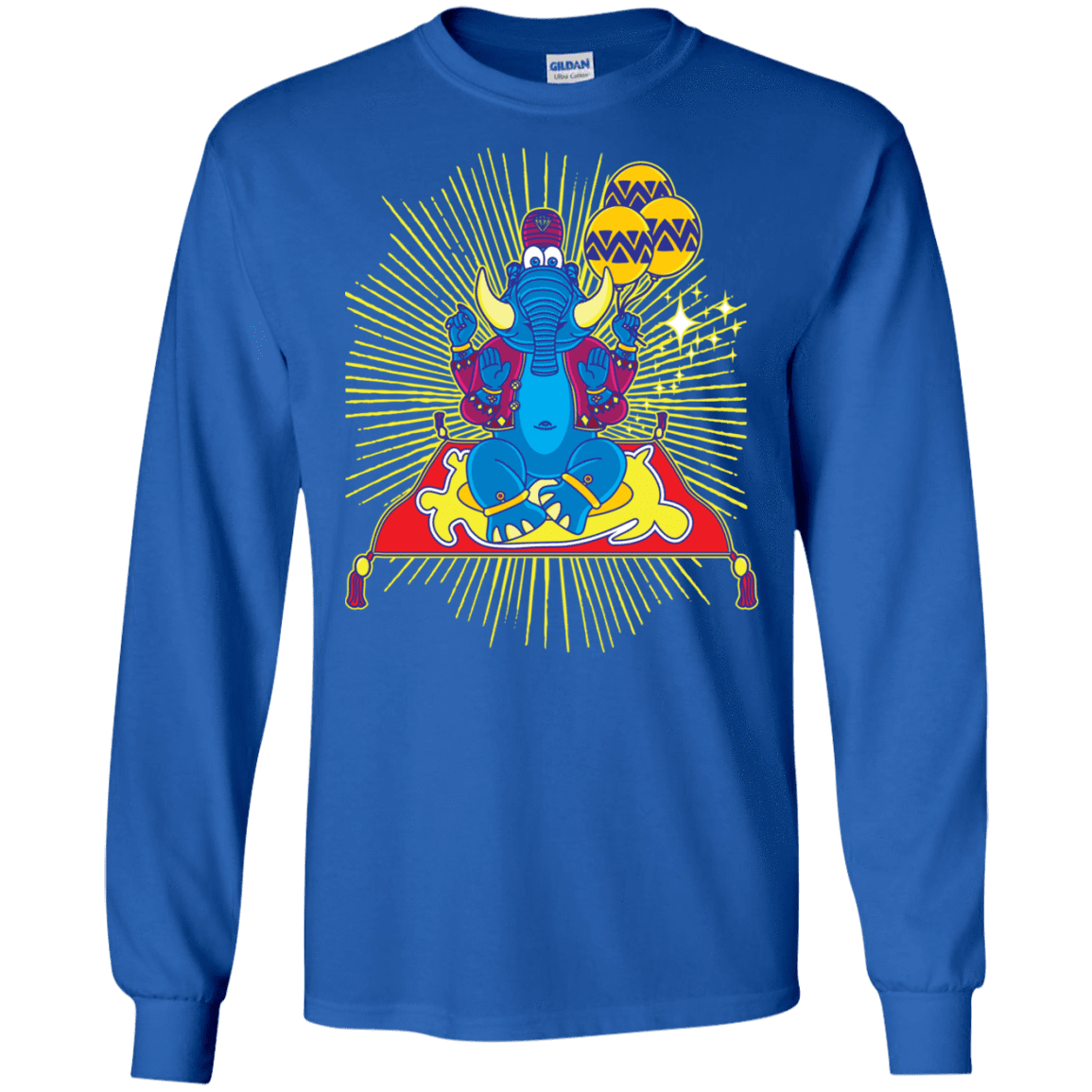 T-Shirts Royal / S Elephant God Men's Long Sleeve T-Shirt