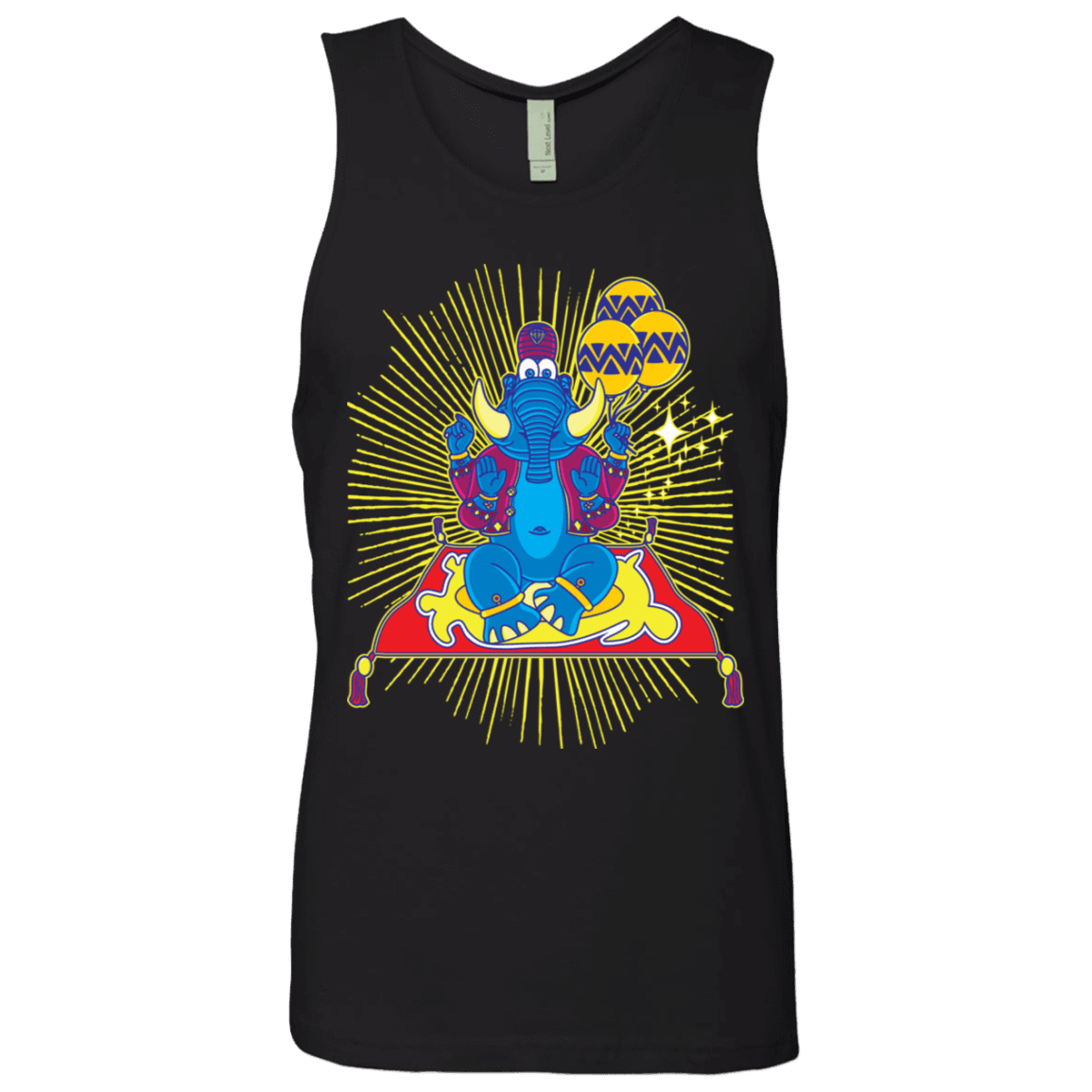 T-Shirts Black / S Elephant God Men's Premium Tank Top