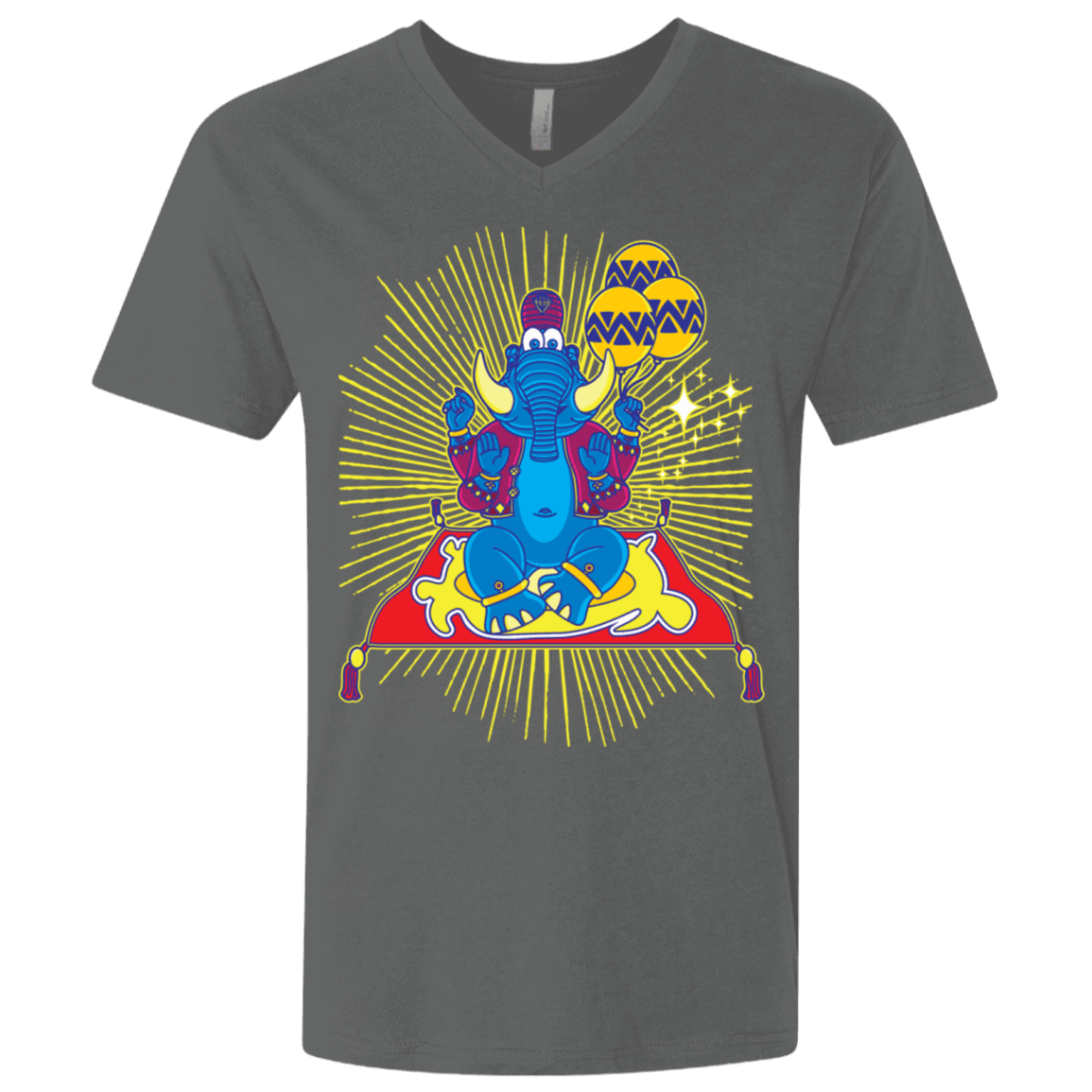 T-Shirts Heavy Metal / X-Small Elephant God Men's Premium V-Neck