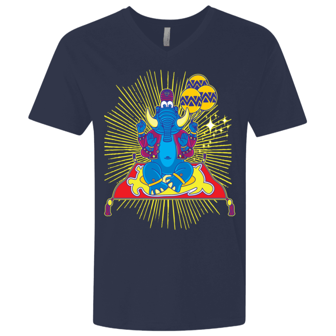 T-Shirts Midnight Navy / X-Small Elephant God Men's Premium V-Neck