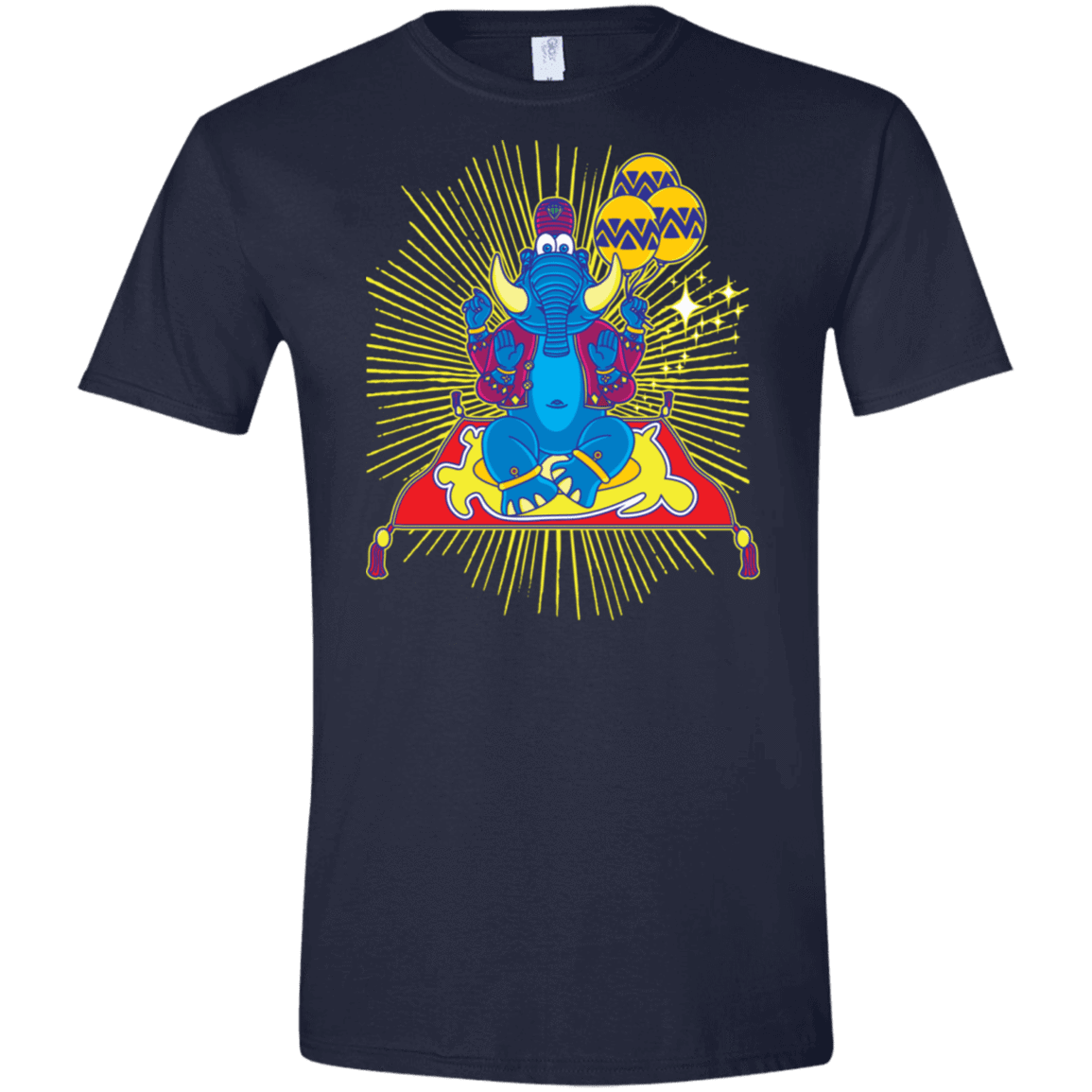 T-Shirts Navy / X-Small Elephant God Men's Semi-Fitted Softstyle