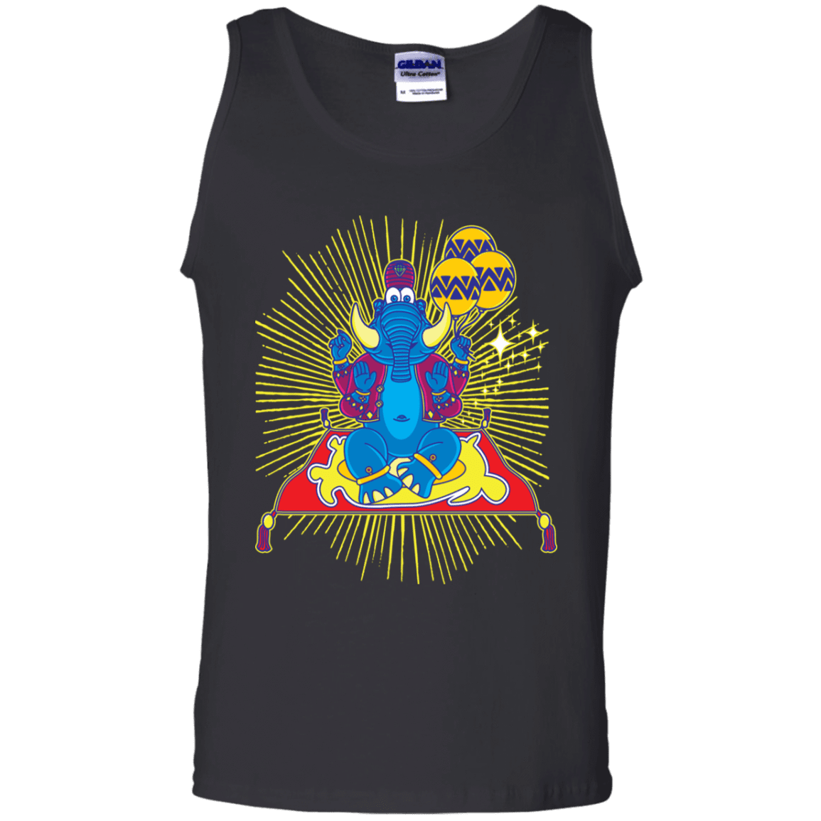 T-Shirts Black / S Elephant God Men's Tank Top