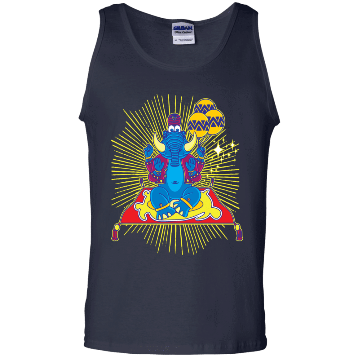 T-Shirts Navy / S Elephant God Men's Tank Top