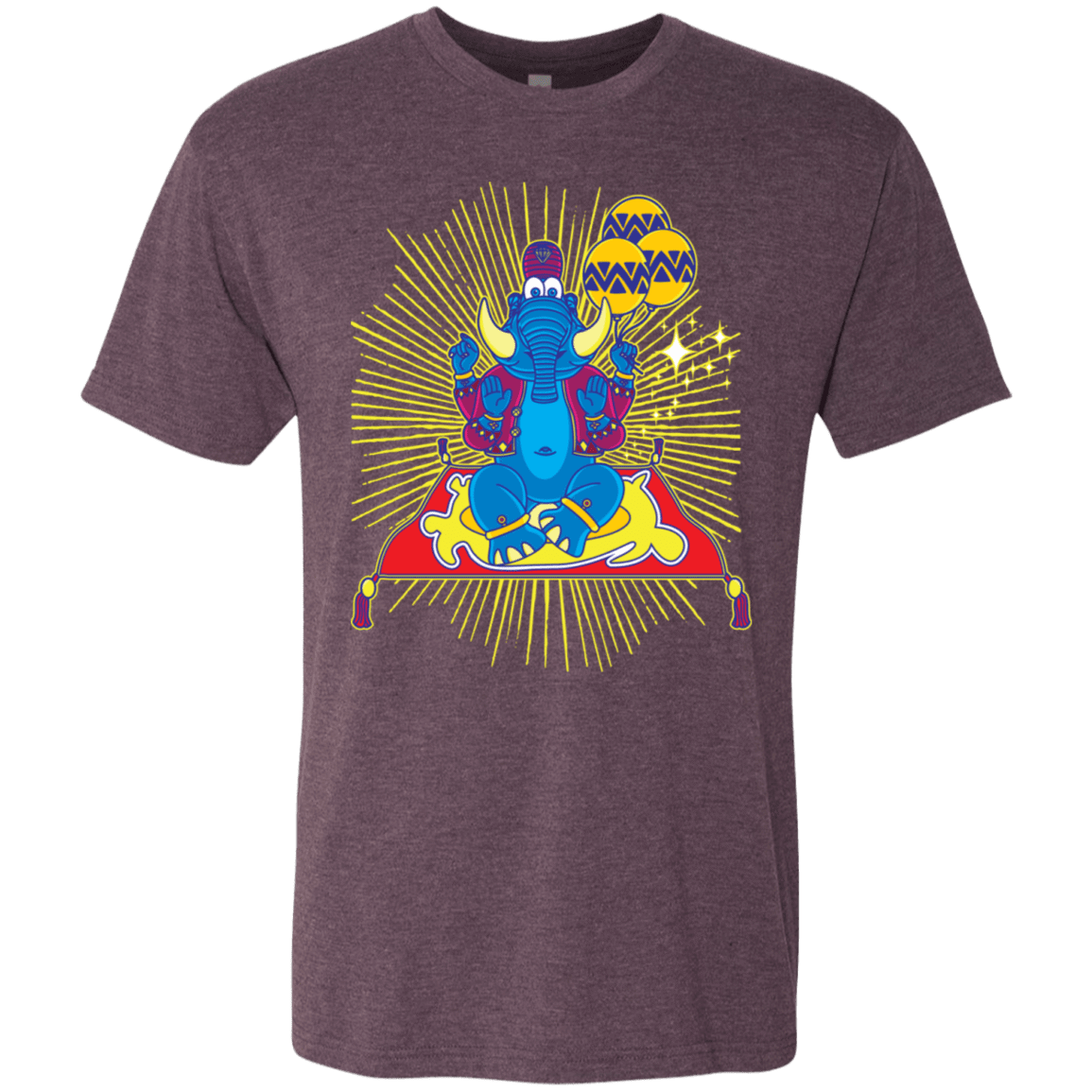 T-Shirts Vintage Purple / S Elephant God Men's Triblend T-Shirt