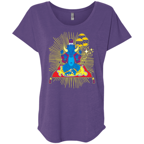 T-Shirts Purple Rush / X-Small Elephant God Triblend Dolman Sleeve