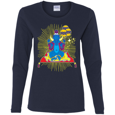 T-Shirts Navy / S Elephant God Women's Long Sleeve T-Shirt