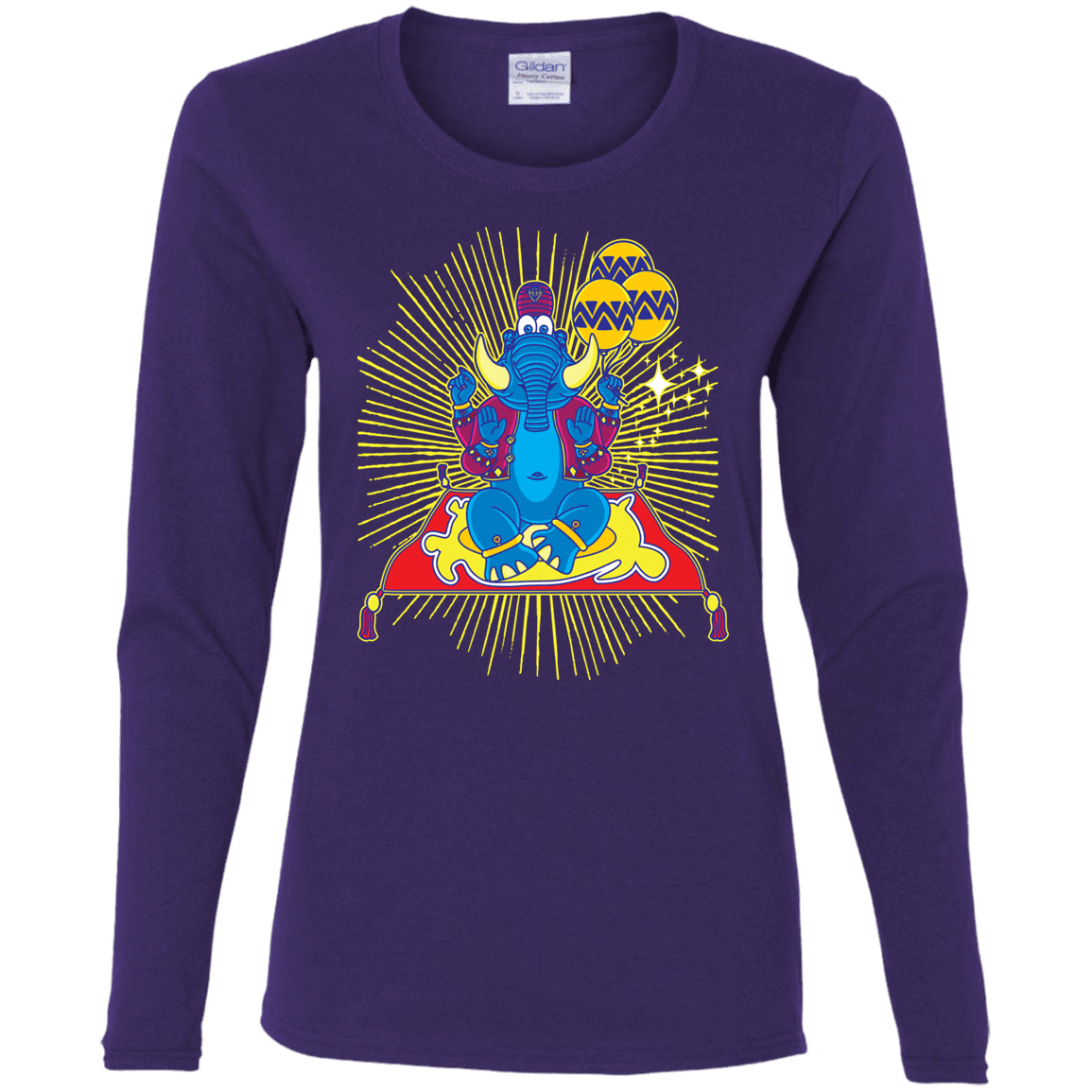 T-Shirts Purple / S Elephant God Women's Long Sleeve T-Shirt