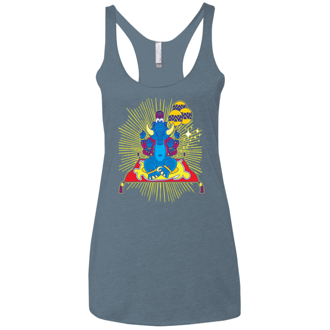 T-Shirts Indigo / X-Small Elephant God Women's Triblend Racerback Tank