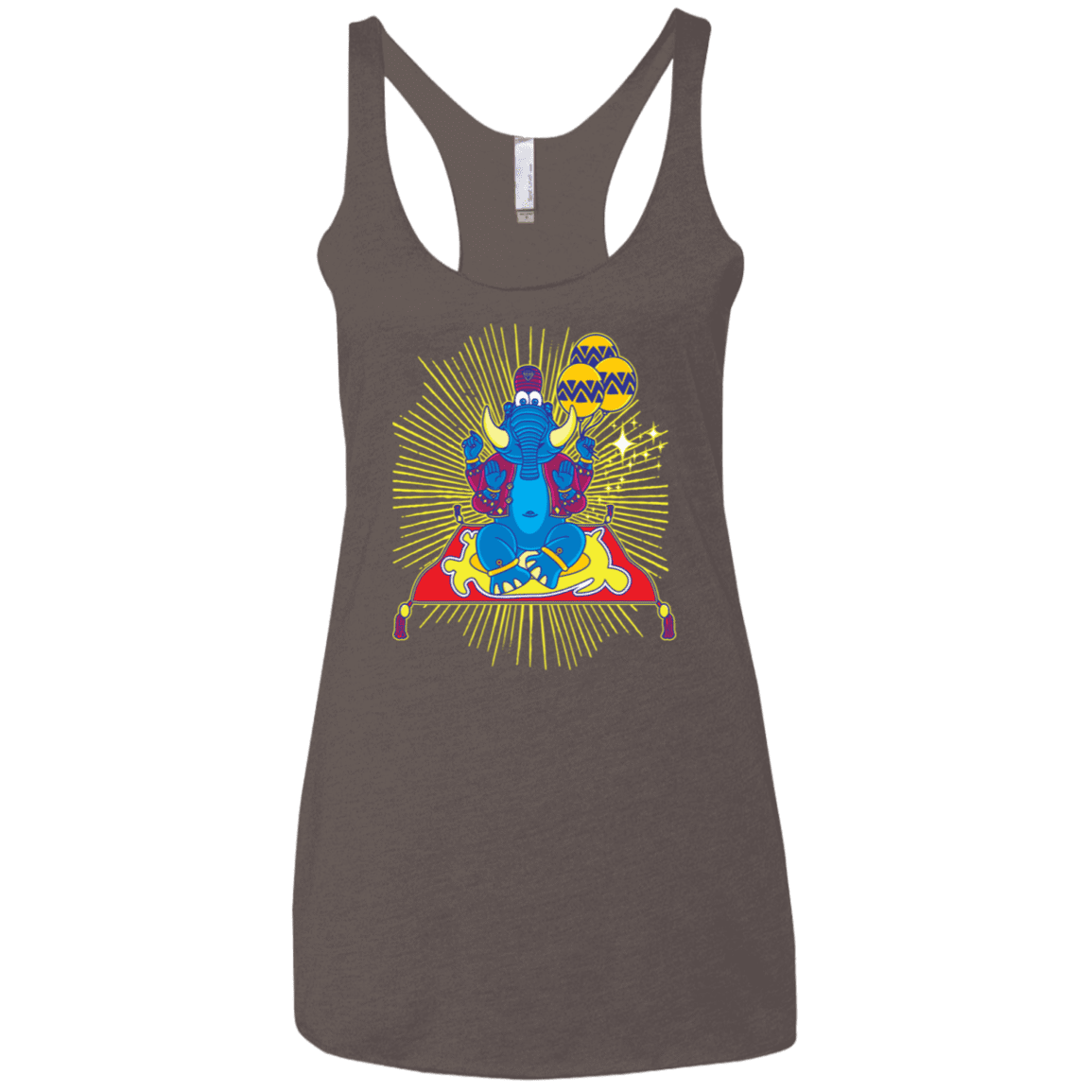 T-Shirts Macchiato / X-Small Elephant God Women's Triblend Racerback Tank