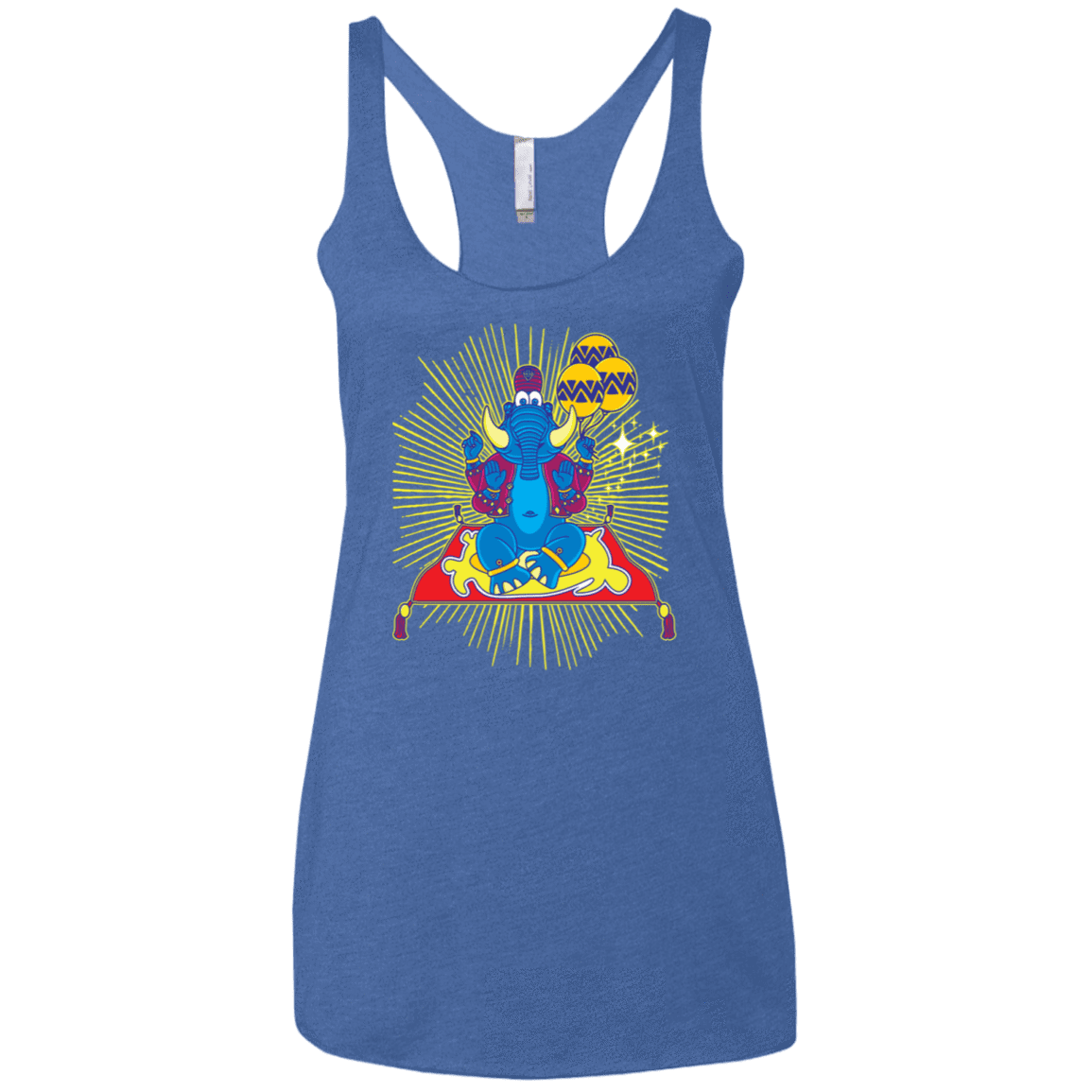 T-Shirts Vintage Royal / X-Small Elephant God Women's Triblend Racerback Tank