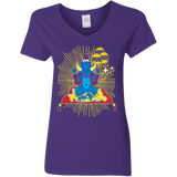 T-Shirts Purple / S Elephant God Women's V-Neck T-Shirt