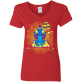 T-Shirts Red / S Elephant God Women's V-Neck T-Shirt