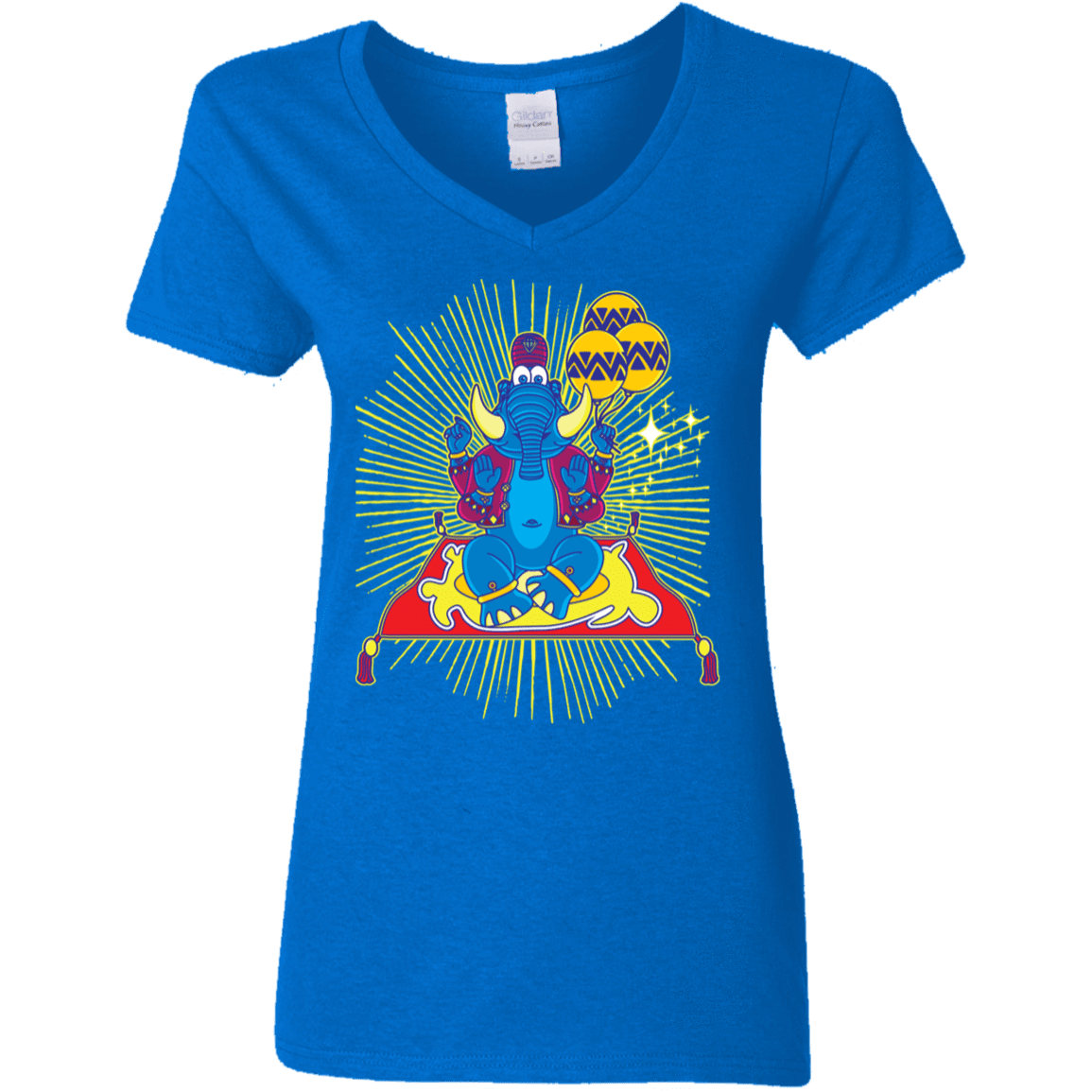 T-Shirts Royal / S Elephant God Women's V-Neck T-Shirt