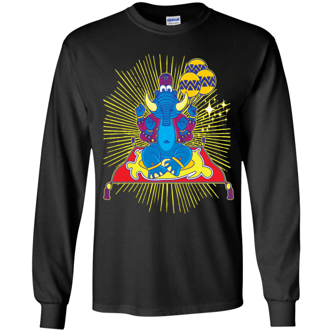 T-Shirts Black / YS Elephant God Youth Long Sleeve T-Shirt