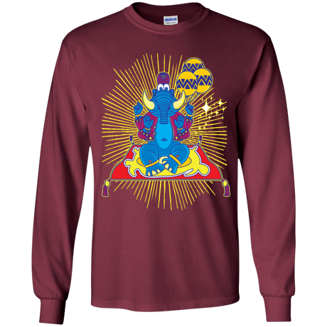 T-Shirts Maroon / YS Elephant God Youth Long Sleeve T-Shirt