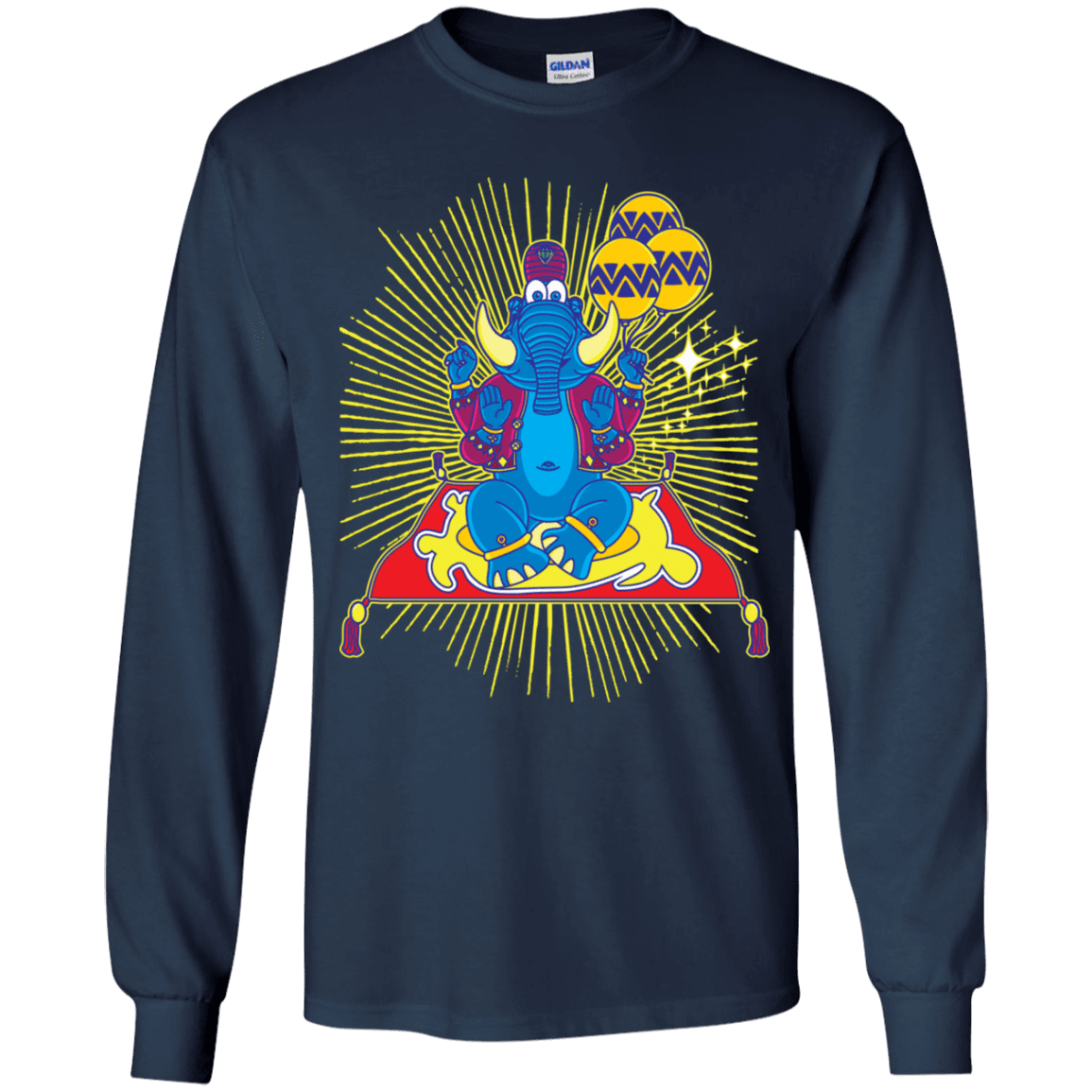 T-Shirts Navy / YS Elephant God Youth Long Sleeve T-Shirt