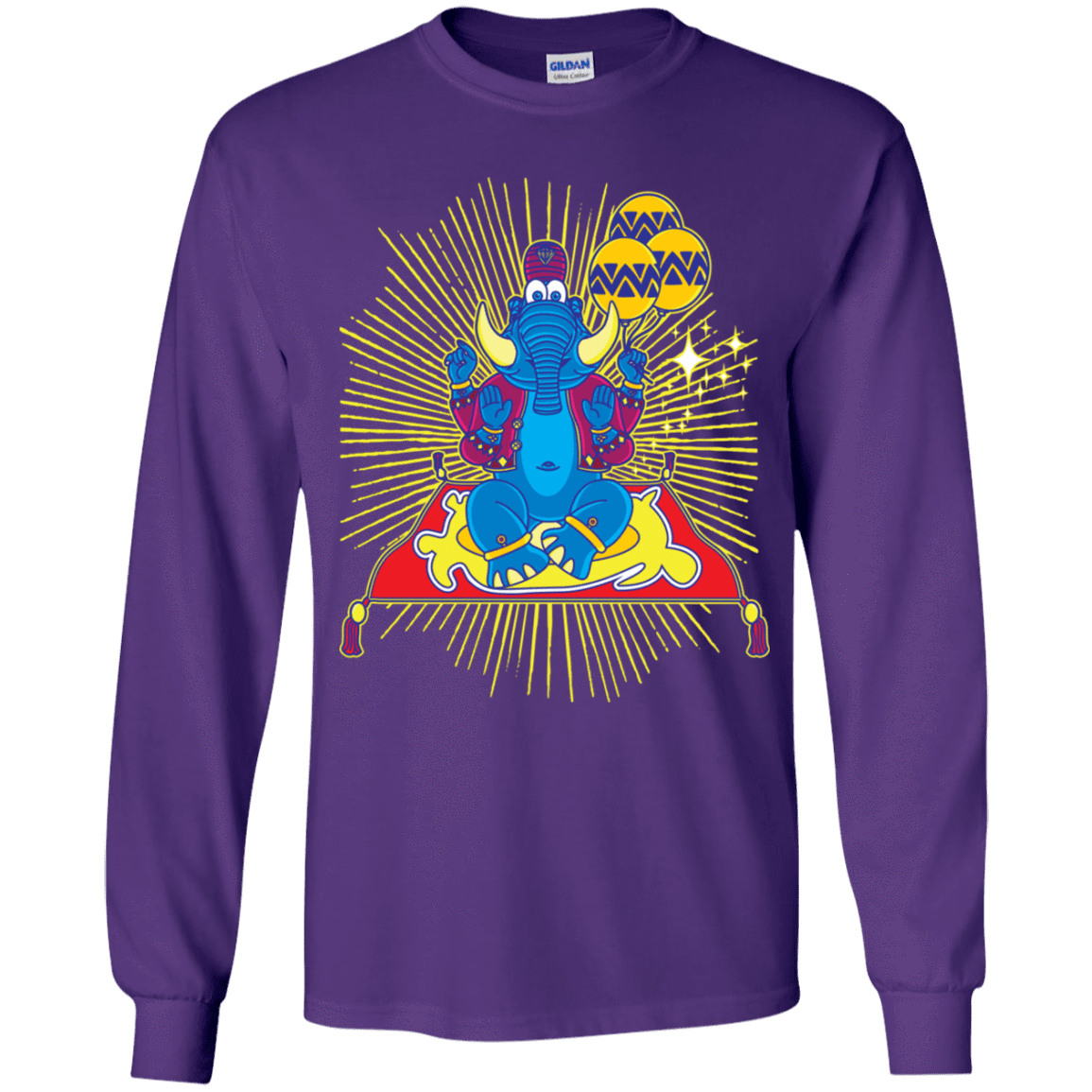 T-Shirts Purple / YS Elephant God Youth Long Sleeve T-Shirt