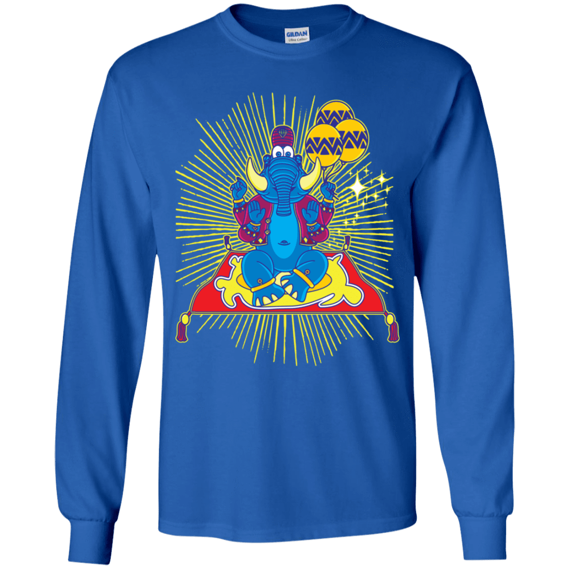 T-Shirts Royal / YS Elephant God Youth Long Sleeve T-Shirt