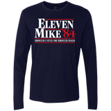 T-Shirts Midnight Navy / Small Eleven Mike 84 - Should I Stay or Should Eggo Men's Premium Long Sleeve