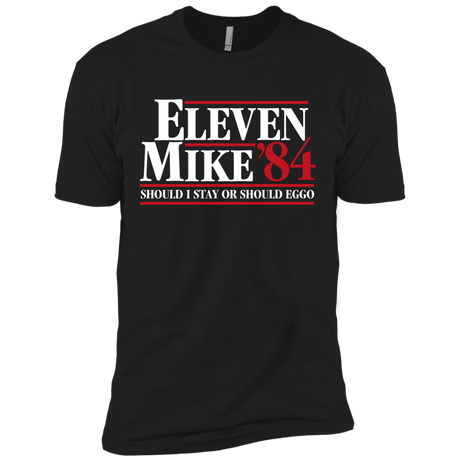 T-Shirts Black / X-Small Eleven Mike 84 - Should I Stay or Should Eggo Men's Premium T-Shirt