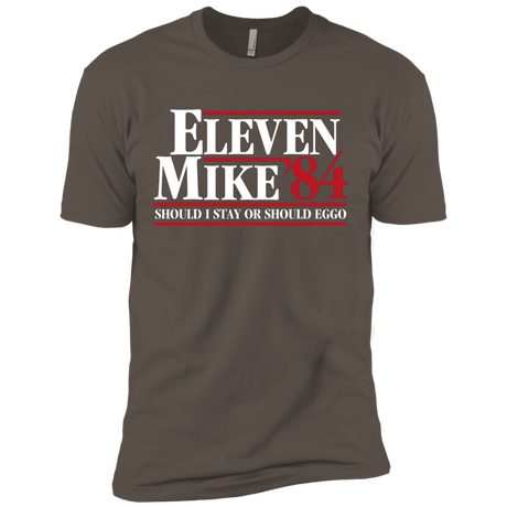 T-Shirts Warm Grey / X-Small Eleven Mike 84 - Should I Stay or Should Eggo Men's Premium T-Shirt