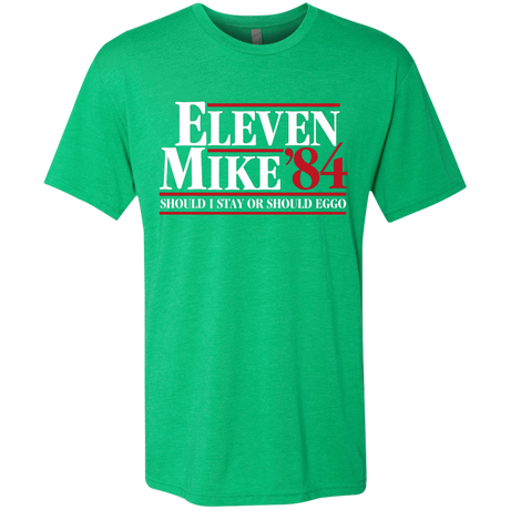 T-Shirts Envy / Small Eleven Mike 84 - Should I Stay or Should Eggo Men's Triblend T-Shirt