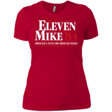 T-Shirts Red / X-Small Eleven Mike 84 - Should I Stay or Should Eggo Women's Premium T-Shirt