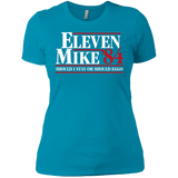 T-Shirts Turquoise / X-Small Eleven Mike 84 - Should I Stay or Should Eggo Women's Premium T-Shirt