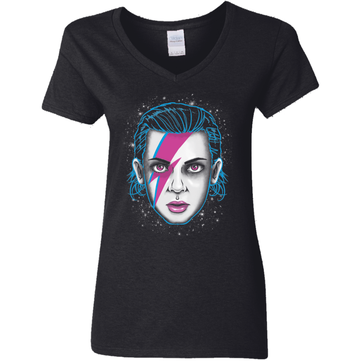 T-Shirts Black / S Eleven Space Women's V-Neck T-Shirt