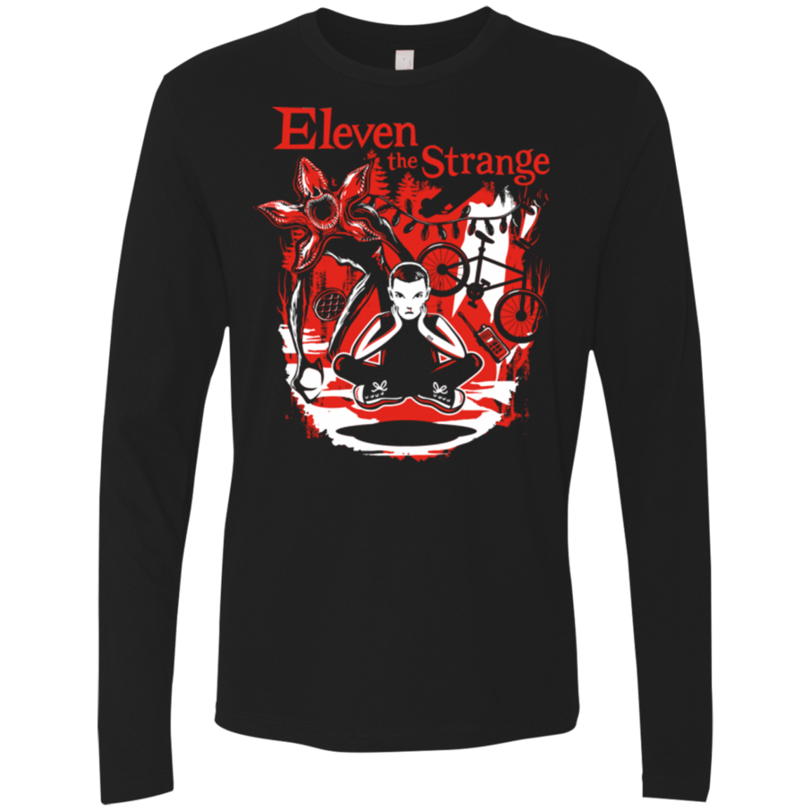 T-Shirts Black / Small Eleven The Strange Men's Premium Long Sleeve