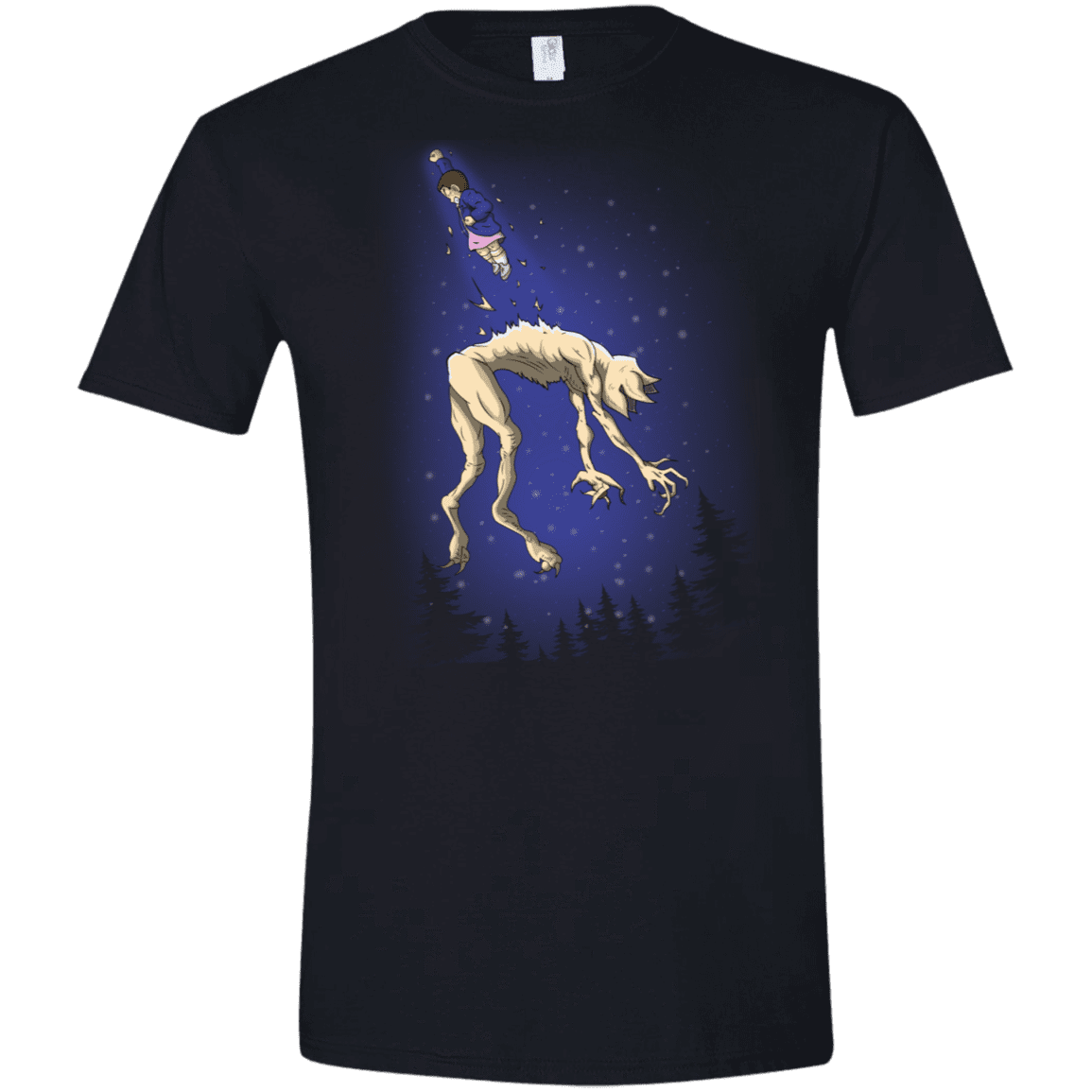 T-Shirts Black / X-Small Eleven vs Demogorgon Men's Semi-Fitted Softstyle