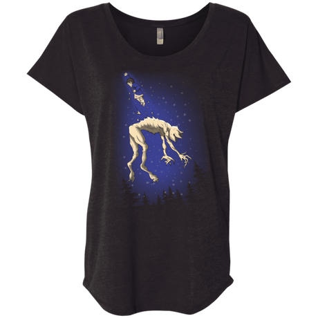 T-Shirts Vintage Black / X-Small Eleven vs Demogorgon Triblend Dolman Sleeve