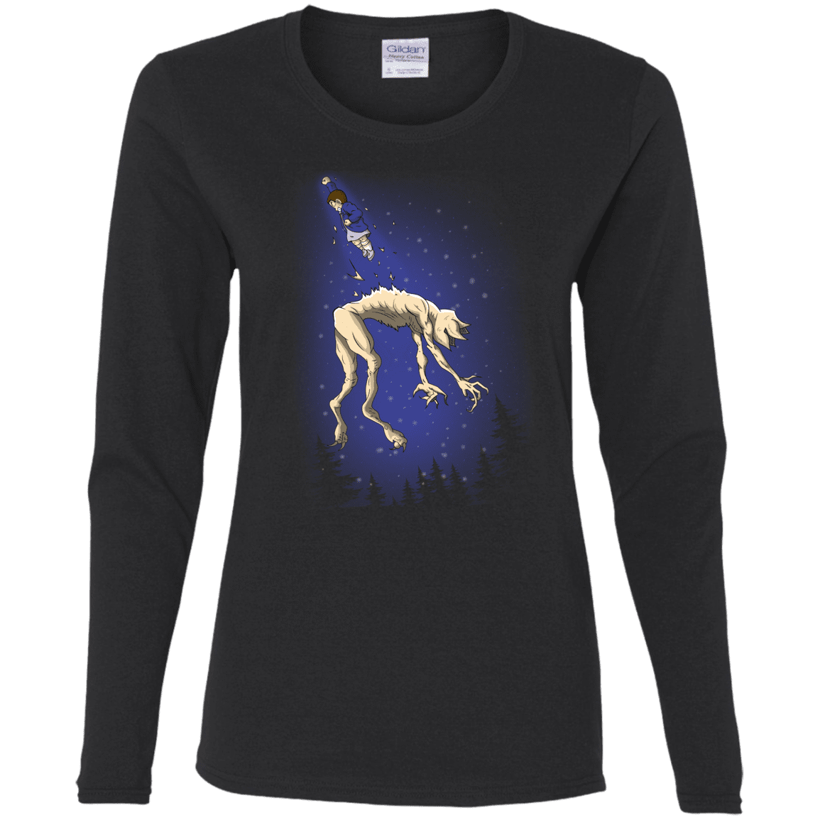 T-Shirts Black / S Eleven vs Demogorgon Women's Long Sleeve T-Shirt