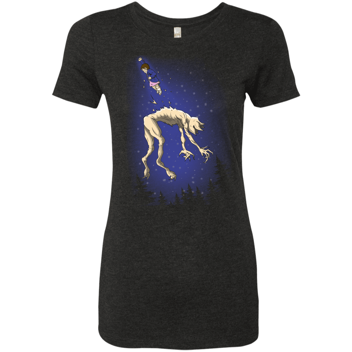 T-Shirts Vintage Black / S Eleven vs Demogorgon Women's Triblend T-Shirt