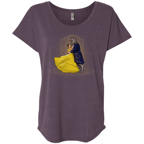 T-Shirts Vintage Purple / X-Small Eleveny the Beast Triblend Dolman Sleeve