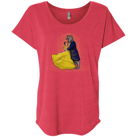 T-Shirts Vintage Red / X-Small Eleveny the Beast Triblend Dolman Sleeve