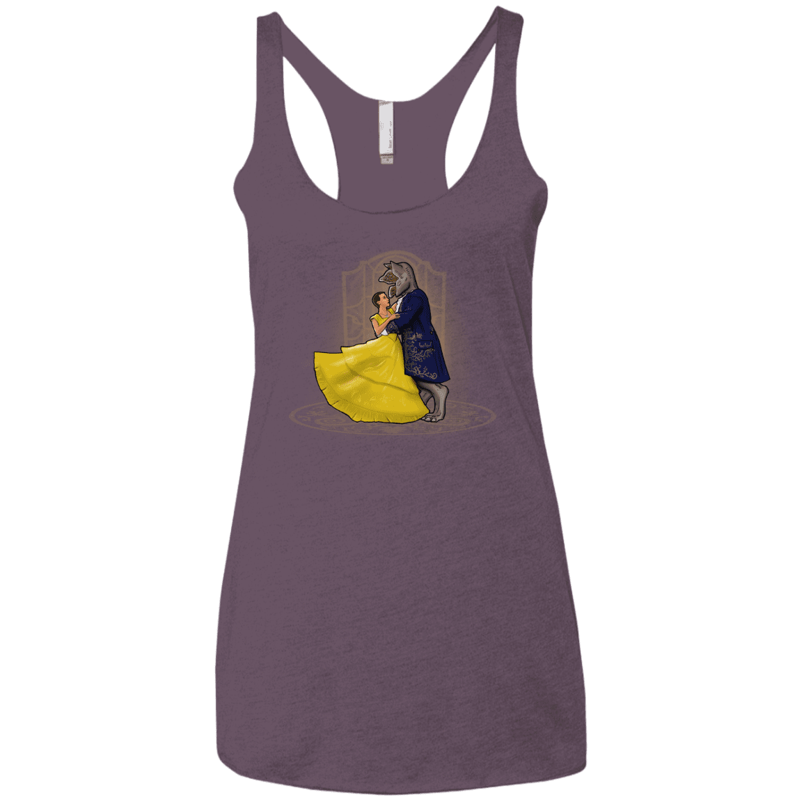 T-Shirts Vintage Purple / X-Small Eleveny the Beast Women's Triblend Racerback Tank