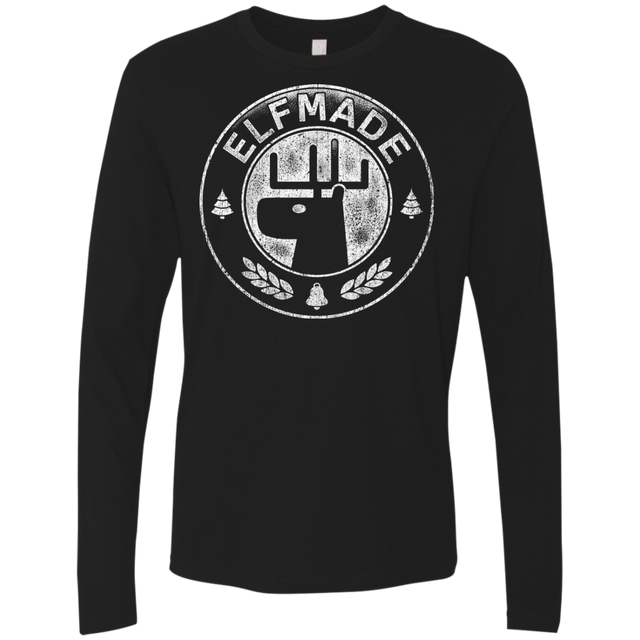 T-Shirts Black / Small Elf Made Men's Premium Long Sleeve