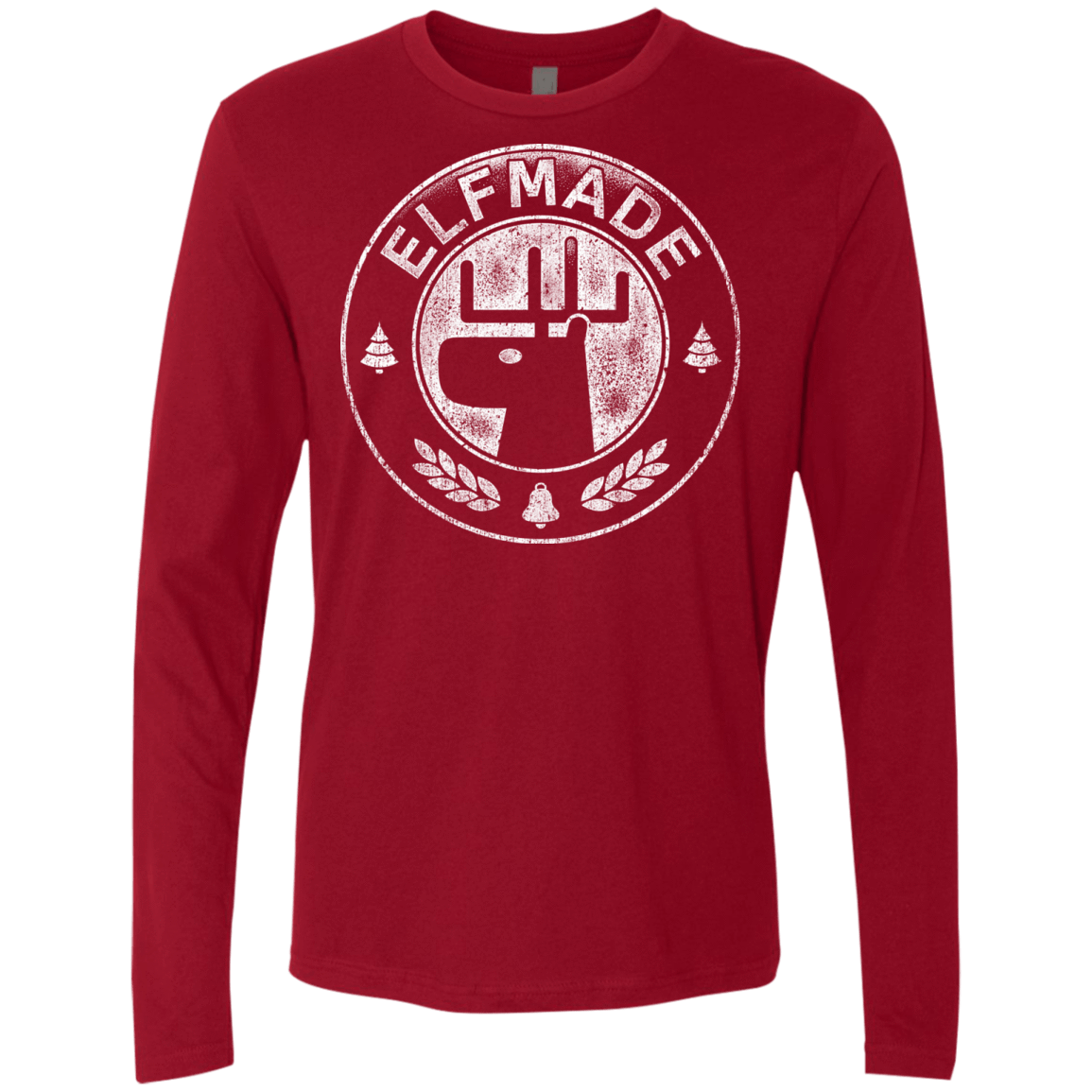 T-Shirts Cardinal / Small Elf Made Men's Premium Long Sleeve