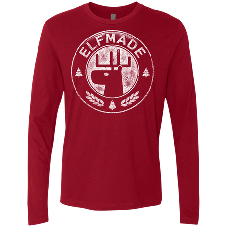 T-Shirts Cardinal / Small Elf Made Men's Premium Long Sleeve