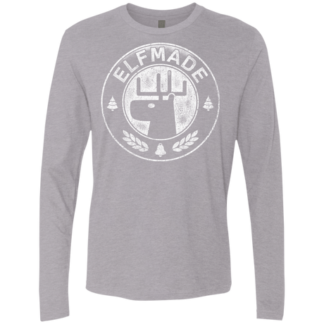 T-Shirts Heather Grey / Small Elf Made Men's Premium Long Sleeve