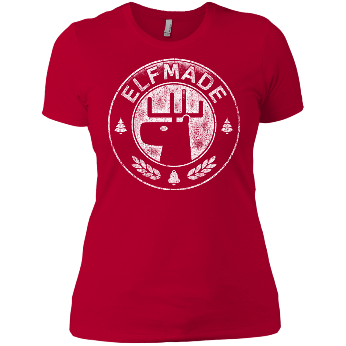 T-Shirts Red / X-Small Elf Made Women's Premium T-Shirt