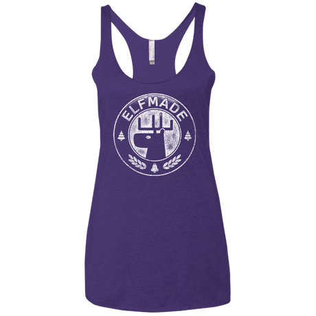 T-Shirts Purple / X-Small Elf Made Women's Triblend Racerback Tank