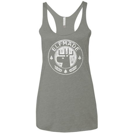 T-Shirts Venetian Grey / X-Small Elf Made Women's Triblend Racerback Tank